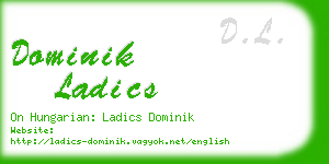 dominik ladics business card